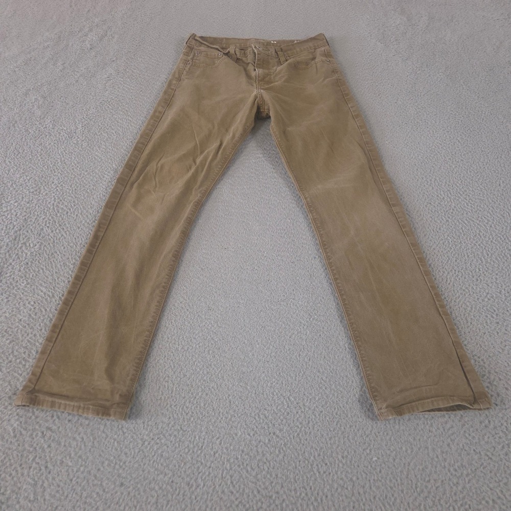 Denizen Levi's Jeans Mens 30x32 Brown Straight Leg Stretch Denim 5-Pocket Pants
